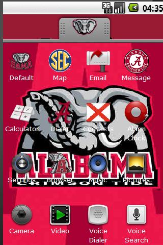 University of Alabama Theme Android Themes