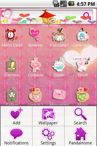 HD Theme:Love Is Android Themes