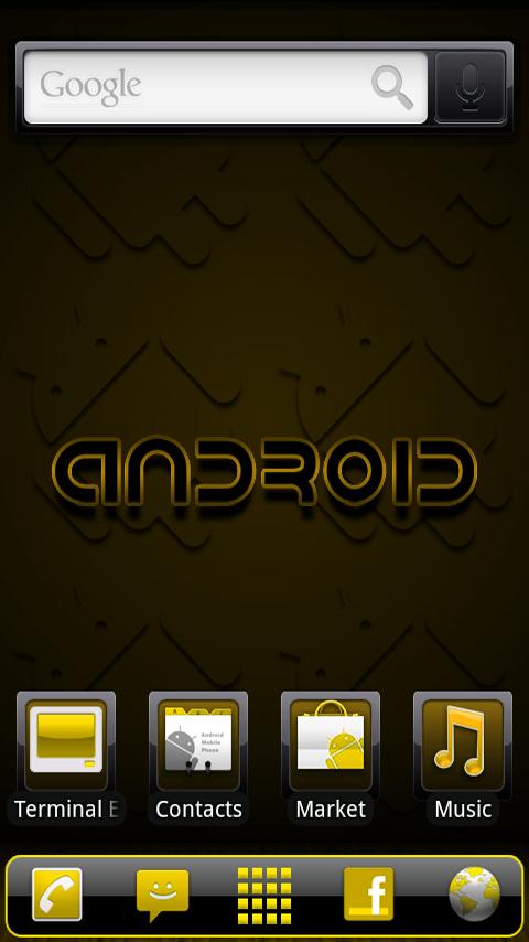 ADWTheme Incredible Yellow Android Themes