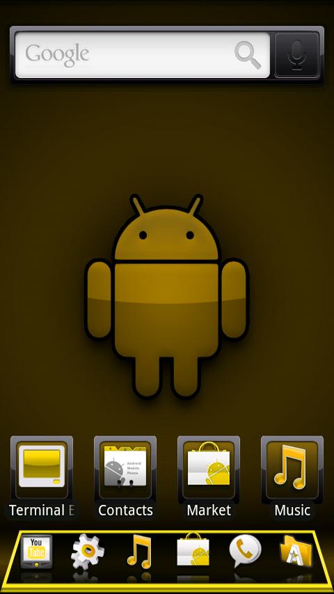 ADWTheme Incredible Yellow Android Themes