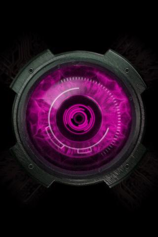 Pink Droid Eye Live Wallpaper Android Themes