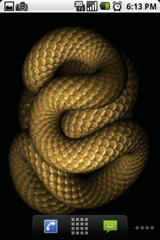 Coiled Snake Live Wallpaper Android Themes