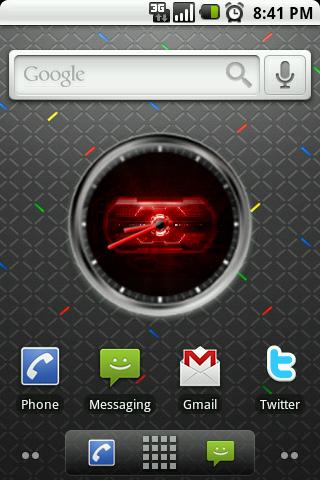 Droid 2 Eye Clock Widget