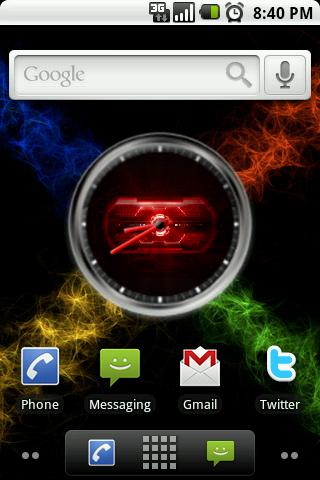 Droid 2 Eye Clock Widget Android Themes