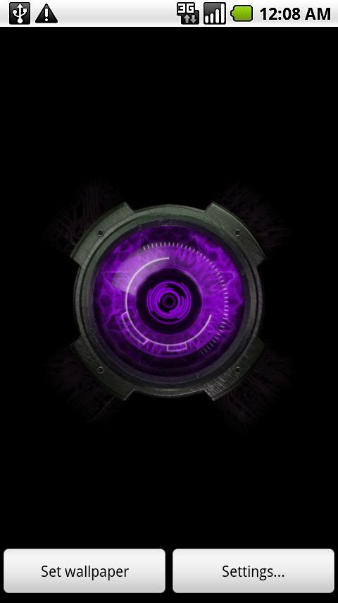 Purple Eye Live Wallpaper Android Themes