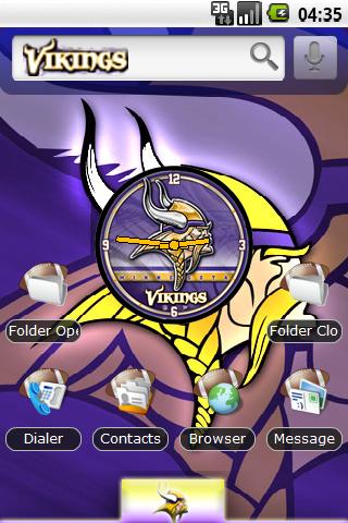 Theme: Minnesota Vikings Android Personalization