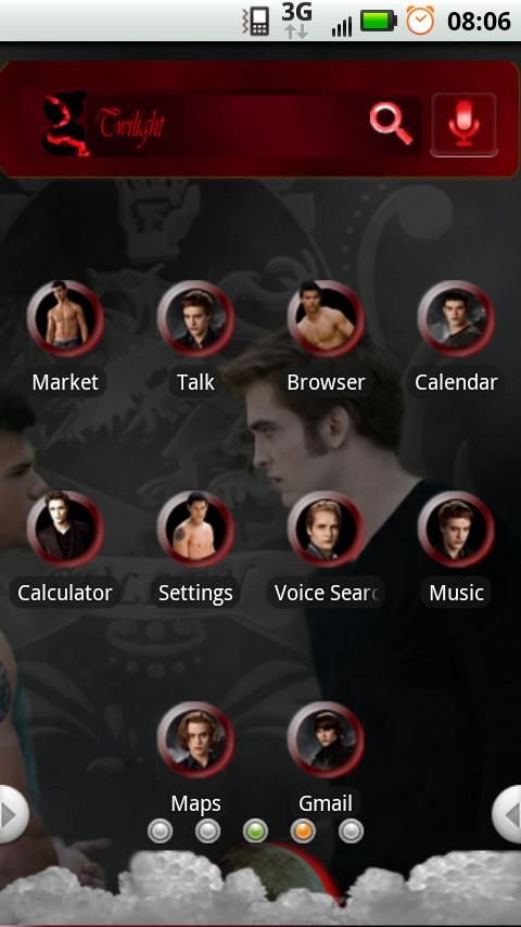 Twilight Boys Android Themes