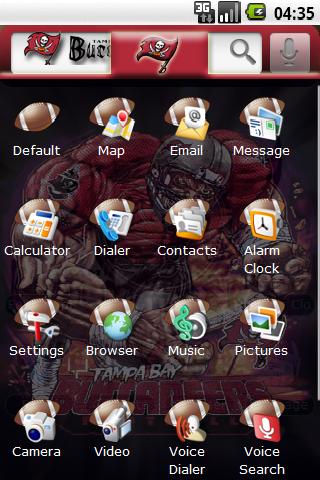 Theme: Tampa Bay Buccaneers Android Personalization