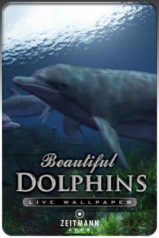 DOLPHINS  live wallpaper  . Android Themes