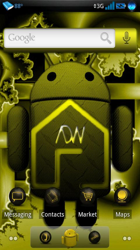 ADWTheme Antique Yellow Android Personalization