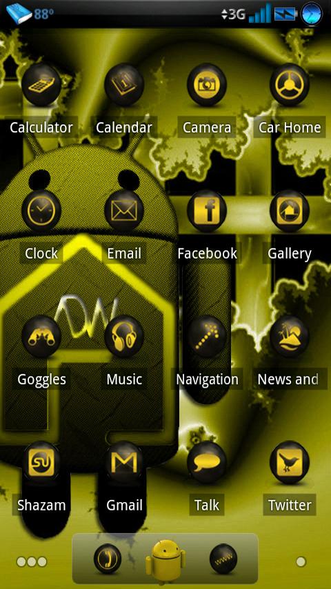 ADWTheme Antique Yellow Android Personalization