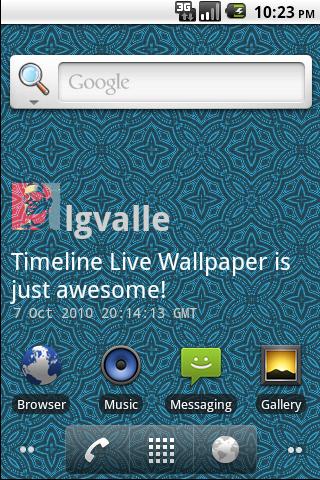 TweetLive Timeline Wallpaper Android Themes
