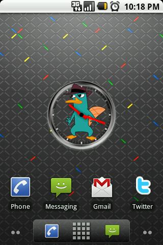 Perry the Platypus ClockWidget