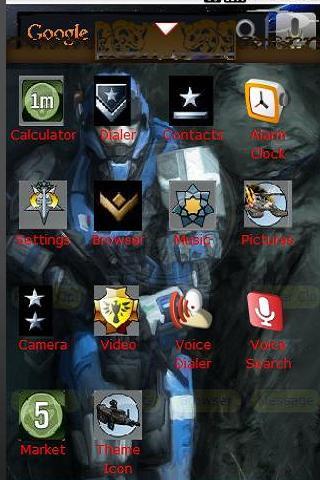 Halo Reach legendary Edition Android Themes