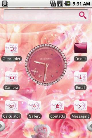 HD Theme:Rose Love Android Themes