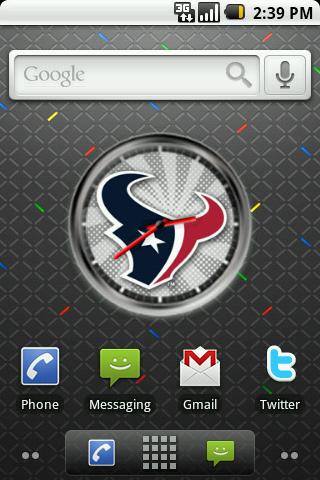 Texans Clock Widget Android Themes