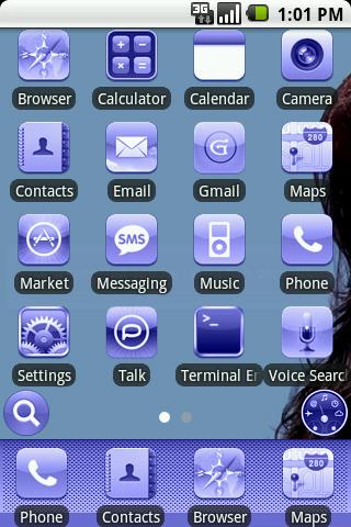 iPhone Blue Theme