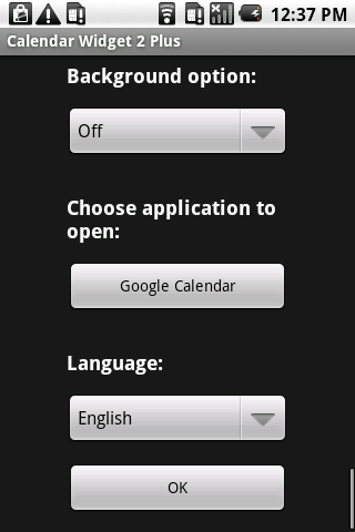 Calendar Widget 2 Plus Android Tools