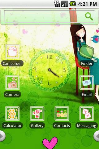 HD Theme:Green Life Android Themes