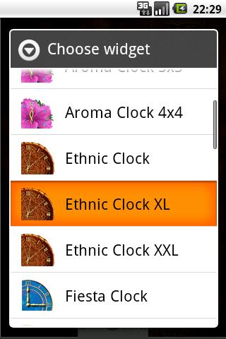 Ethnic Clock XL Android Themes