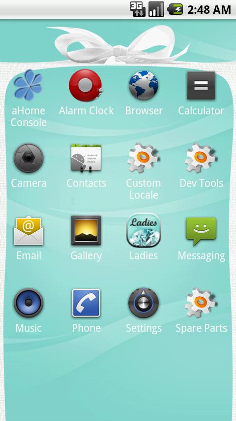 aHome:Tiffany style Android Themes