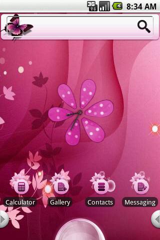 Theme:Romantic Sakur Android Themes