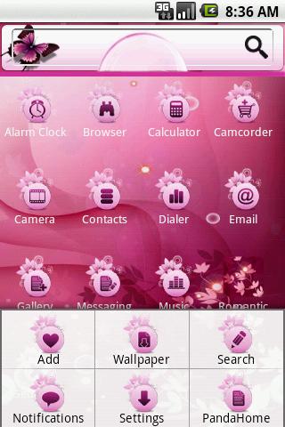 Theme:Romantic Sakur Android Themes