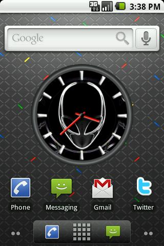 AlienWare Big Clock Widget