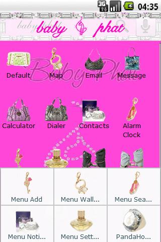 Theme: BabyPhat Pink Android Personalization