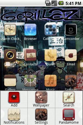 Theme:Gorillaz Android Themes