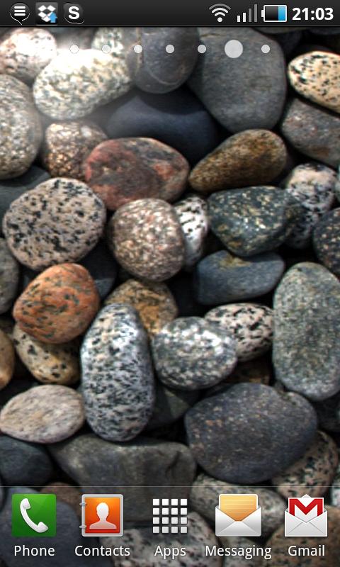 River Tide Stones Live Wall Android Themes