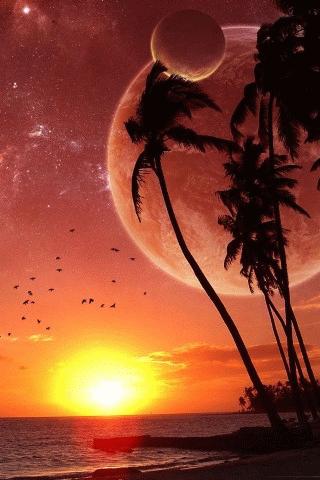 3D Sun & Universe Wallpaper1 Android Themes