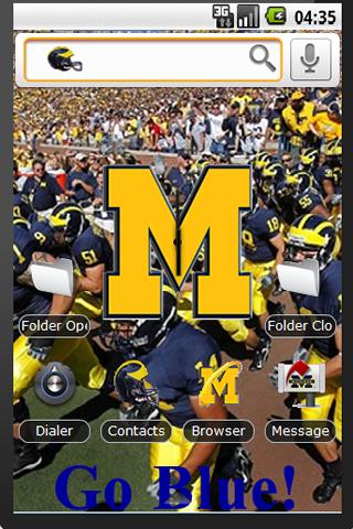 Michigan Wolverines theme Android Themes