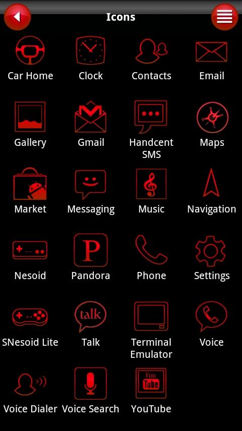 Livid Red Theme (HD) Android Themes