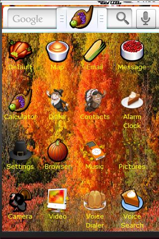 Holiday – Thanksgiving Theme Android Personalization