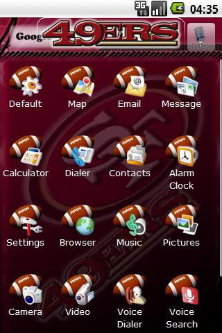 San Francisco 49ers theme Android Themes