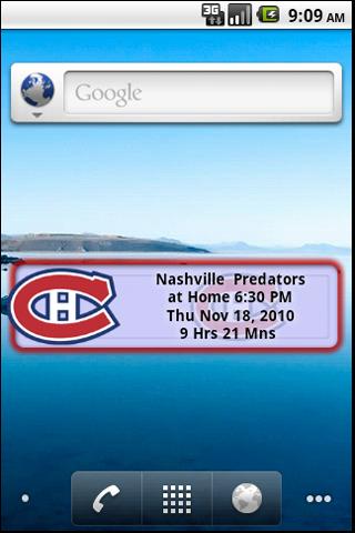 Montreal Canadiens Countdown Android Sports