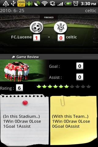 Soccer Diary Android Sports