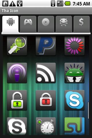 Tha Icon: Dark Grey Android Personalization