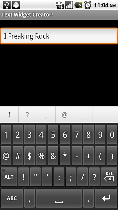 Custom Text Widget Creator Android Themes