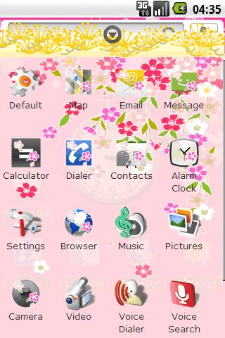 Saora theme:WeepingCherryFu Android Themes