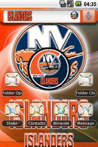 Theme: New York Islanders Android Themes