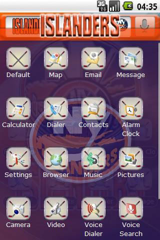 Theme: New York Islanders Android Themes