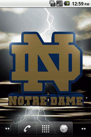 Notre Dame Fighting Irish LWP Android Personalization