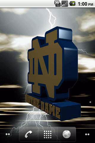 Notre Dame Fighting Irish LWP Android Personalization
