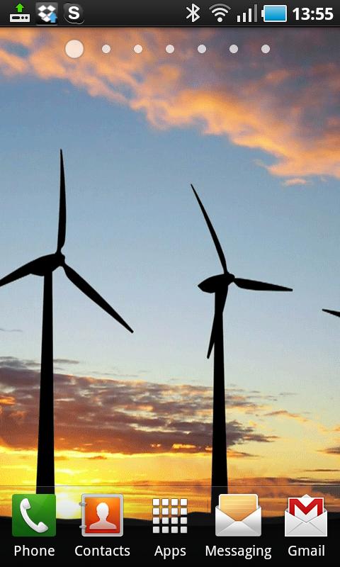 Windmills at Sunset LW