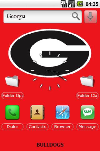 U. of Georgia w/ iPhone icons