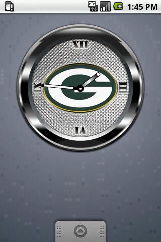 PACKERS BLACK Clock Widget Android Themes