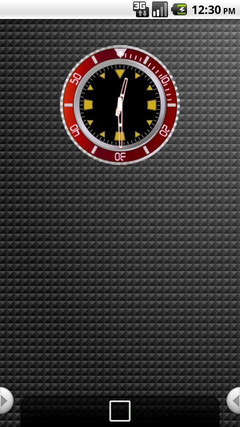 Red Rolex Clock Widget Android Themes