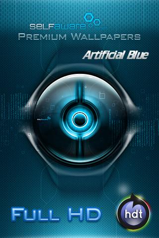 DROID Aware – Artificial Blue Android Themes
